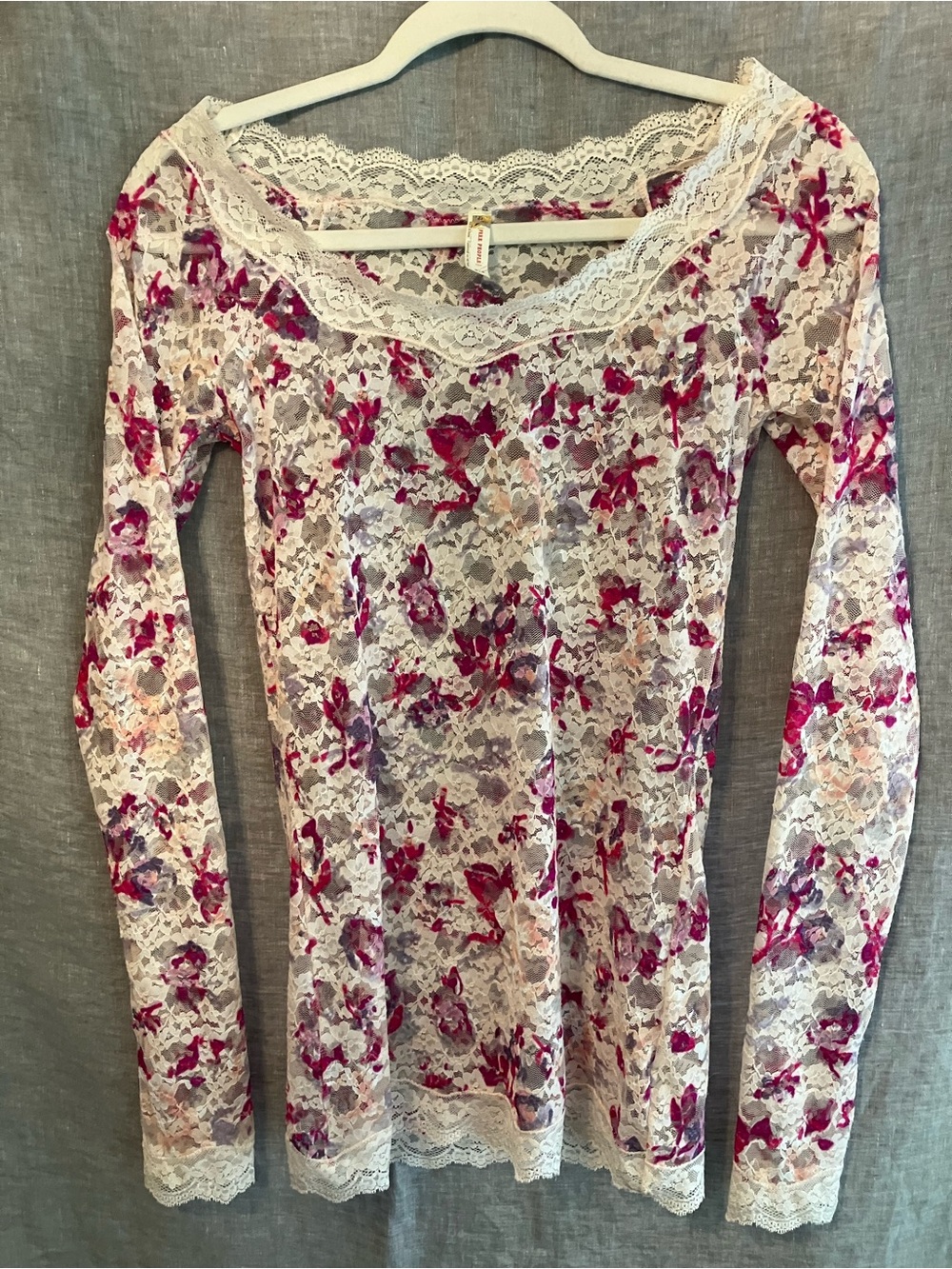 Free People Y2K Lace Layering Top